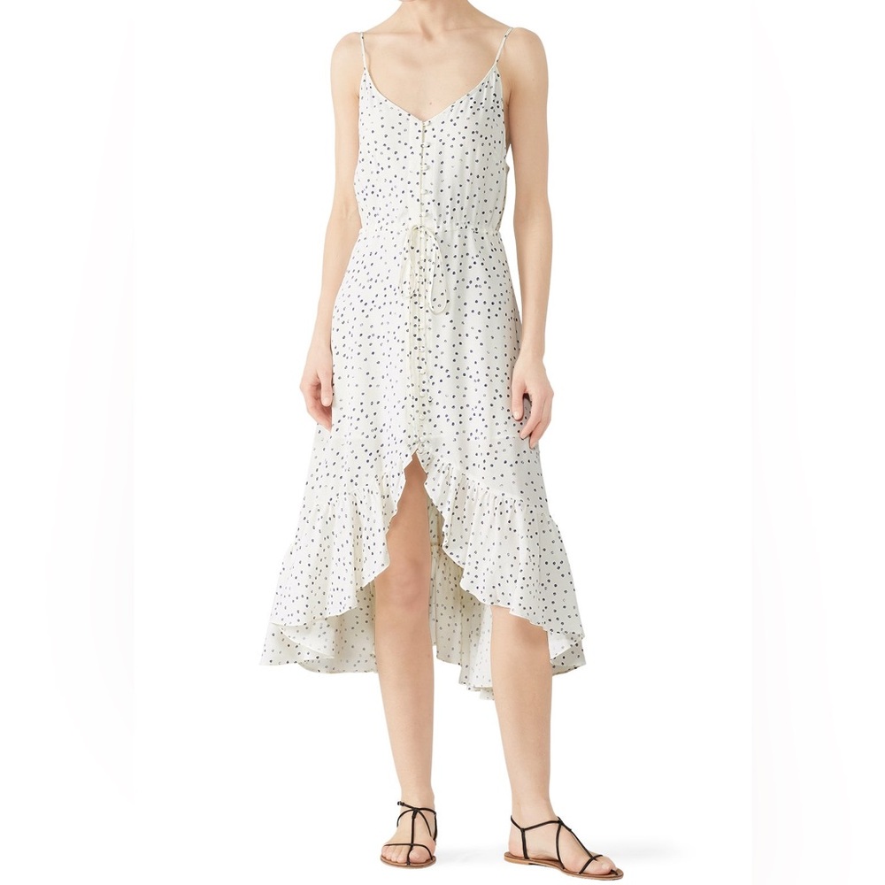 $228 Rails Frida High Low Dress Dotted Dress Size Medium